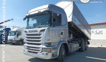RIF.709 SCANIA R 520 – RIBALTABILE TRILATERALE NUOVO OSB IN ACCIAIO – EURO 6 – 2014 completo