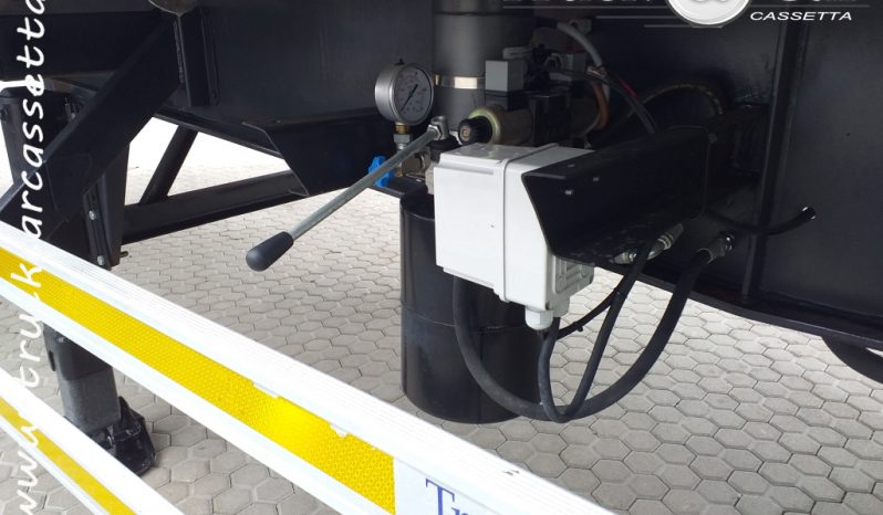 RIF.847 SEMIRIMORCHIO CARMOSINO – CASSA UNICA RIBALTABILE CENTINATA – 1999 completo