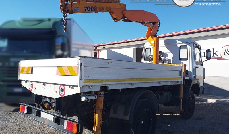 RIF.282 MAN MECCANICA 4X4 – 1988 – GRU PM E CASSONE FISSO completo