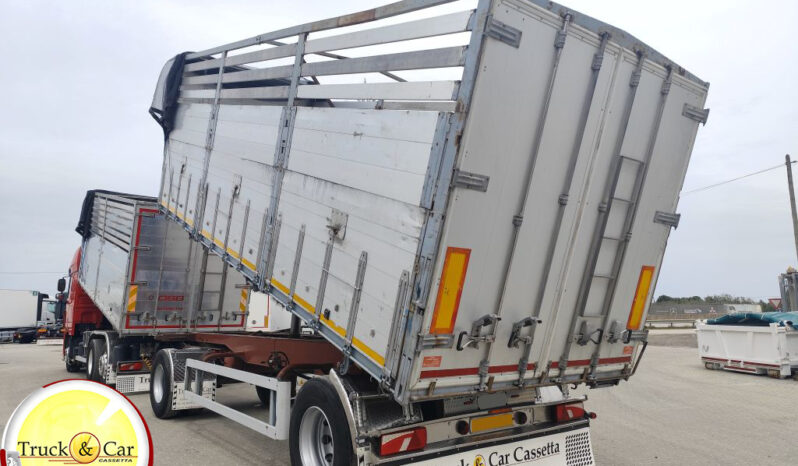 RIF.1206 RIMORCHIO BARTOLETTI – 1994 – CASSONE RIBALTABILE TRILATERALE IN ACCIAIO INOX CON CENTINA REMOVIBILE SPONDE/SOVRASPONDE completo