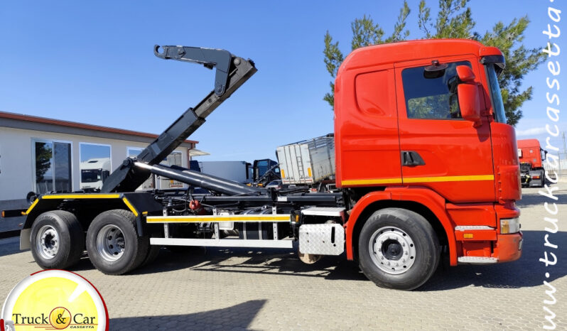 RIF.1204 SCANIA CV R 144.460 – 1997 – 3 ASSI – GANCIO SCARRABILE LEM DA 26 TON – EURO 5 CON ANTIPARTICOLATO completo