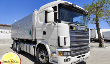 SCANIA 144 L 530 – 1999 – CASSONE RIBALTABILE TRILATERALE – EURO 2 completo