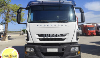 RIF.1380 IVECO EUROCARGO 180 E 30 – 2012 – TELAIO PORTA CONTAINERS CON SPONDA RETRATTILE DAUTEL DA 20 Q.LI – EURO 5 completo