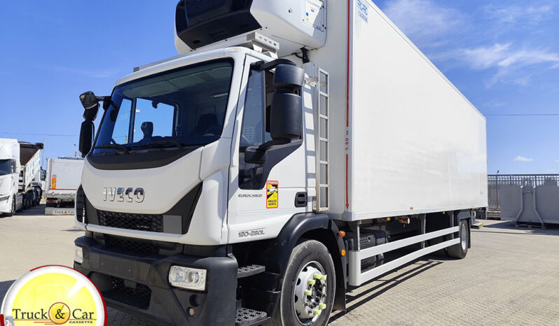 RIF.1390 IVECO EUROCARGO 190E280L – 2016 – ISOTERMICO FRIGO CON SPONDA CARICATRICE RETRATTILE DHOLLANDIA DA 20 Q.LI – EURO 6 completo