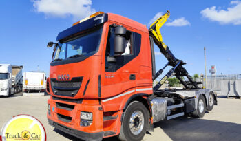 RIF.1391 IVECO STRALIS HI-WAY 260 S 500 – 2016 – GANCIO SCARRABILE PALFINGER 20 TON CON BRANDEGGIO – EURO 6 completo
