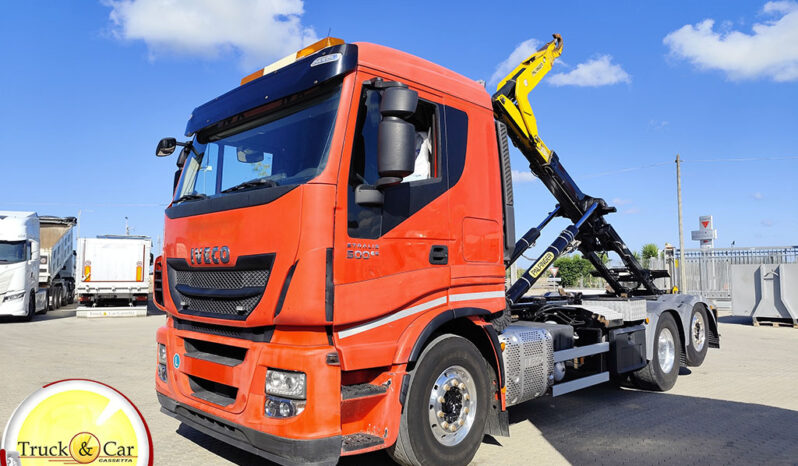RIF.1391 IVECO STRALIS HI-WAY 260 S 500 – 2016 – GANCIO SCARRABILE PALFINGER 20 TON CON BRANDEGGIO – EURO 6 completo