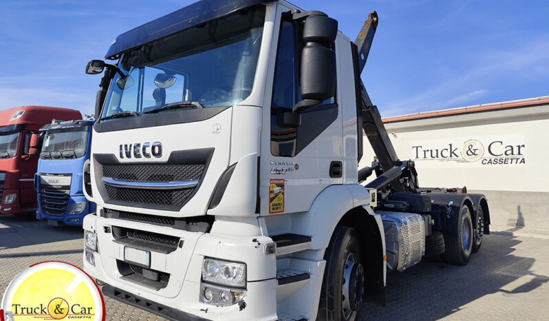 RIF.1392 IVECO STRALIS 260 S 460 – 2016 – GANCIO SCARRABILE MEC DA 26 TON – EURO 6 completo