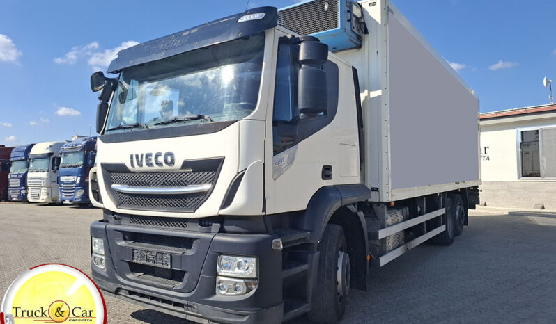 RIF.1395 IVECO STRALIS 260 S 420 – 2018 – FURGONE ISOTERMICO + FRIGO E SPONDA A BATTENTE DAUTEL DA 20 Q.LI – EURO 6 completo